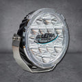 Nitro 140W MAXX 9" LED Driving Light Pair – Widr – 4500K – Chrome Rim (Includes Harness & Anti-Theft Nuts)