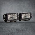 Nitro MAXX 7" LED Light Bar Pair – 4500K – Black Rim – Includes Wiring Harness & Anti-Theft