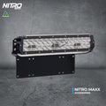 Black Number Plate Bracket For Nitro MAXX 155W 18-Inch LED Light Bar (Bracket Only)