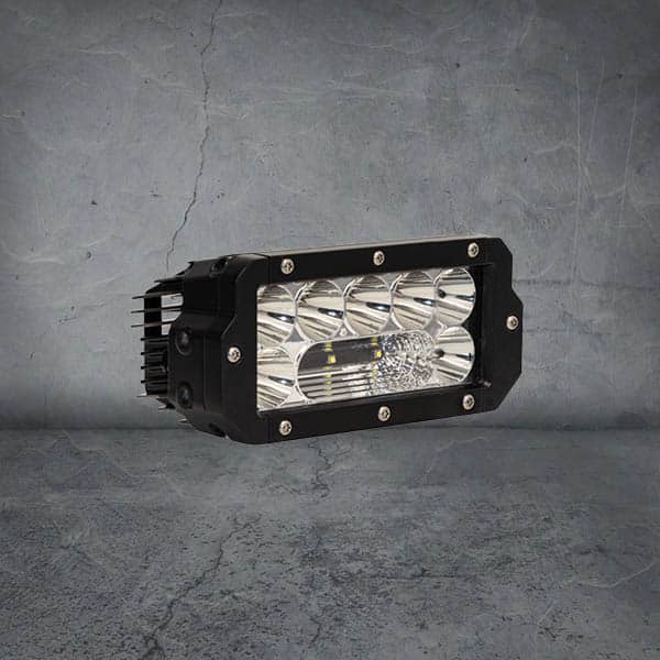 Nitro MAXX 55W 7" LED Light Bar – Widr – 4500K – Chrome Rim