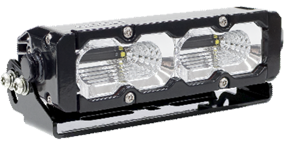 Nitro MAXX 4-Inch LED Single Row Light Bar – 12W – Widr Beam – Red LED