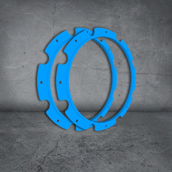 Raptor 70 Driving Light Rim Kit Blue Includes Allen Key And Screws