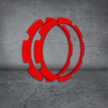 Raptor 70 Driving Light Rim Kit Red Includes Allen Key And Screws