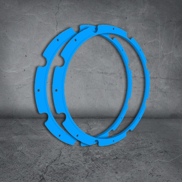 Raptor 120 Driving Light Rim Kit Blue Includes Allen Key And Screws