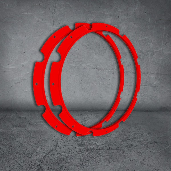 Raptor 120 Driving Light Rim Kit Red Includes Allen Key And Screws