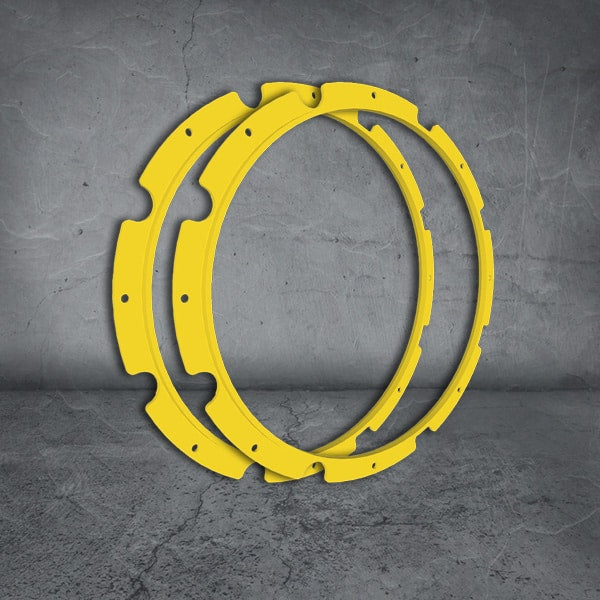 Raptor 120 Driving Light Rim Kit Yellow Includes Allen Key And Screws