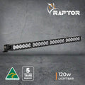 Raptor 120 LED 24.8" Light Bar – Spread – 4000K – Black Rim