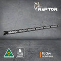 Raptor 180 LED 37" Roof Rack Light Bar – Spread – 4000K – Black Rim – 3M Lead