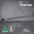 Raptor 210 LED 43" Roof Rack Light Bar – Spread – 4000K – Black Rim – 3M Lead