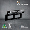 Black Number Plate Mounting Kit With Rap060Lbv2 – Includes Wiring Harness & Hardware