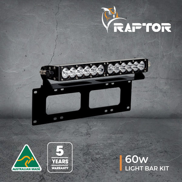 Black Number Plate Mounting Kit With Rap060Lbv2 – Includes Wiring Harness & Hardware