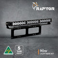 Black Number Plate Mounting Kit With Rap090Lbv2 – Includes Wiring Harness & Hardware