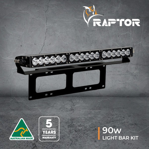 Black Number Plate Mounting Kit With Rap090Lbv2 – Includes Wiring Harness & Hardware